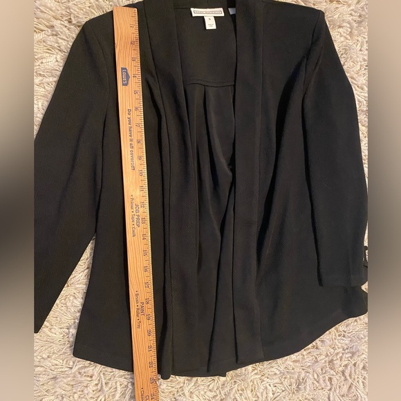 Dana Buchman Travel Anywhere Open Front Women’s Blazer Black, S - Picture 10 of 12